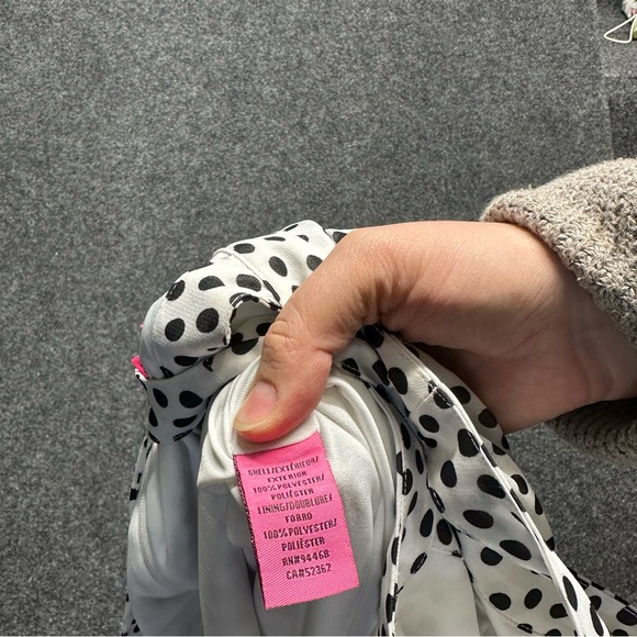 Betsy Johnson Sheer White Polka Dot Halter Swing Dress Sheer Flowy Date 60s - Picture 3 of 6